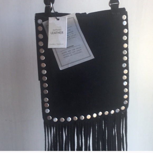Zara Suede Bag with Fringes - Picture 6 of 7